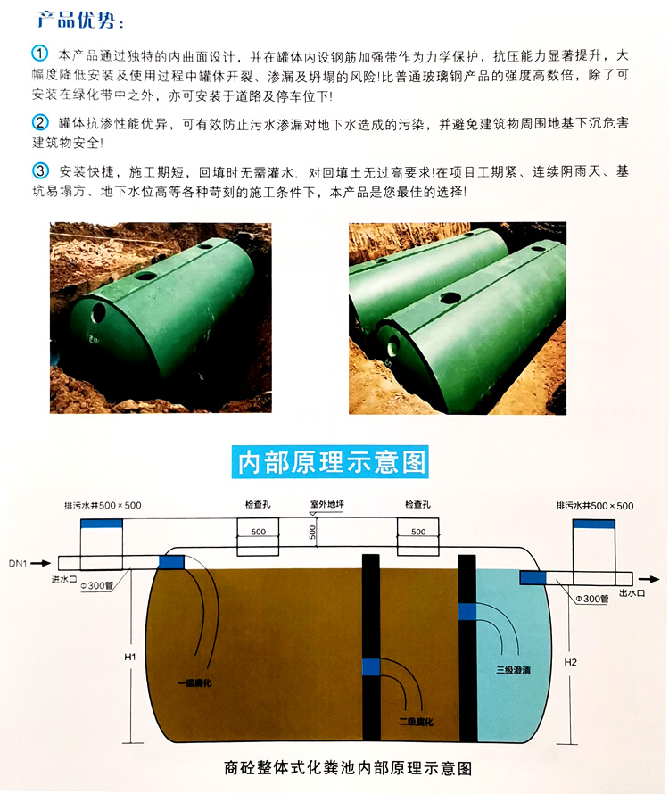 乐业玻璃钢化粪池